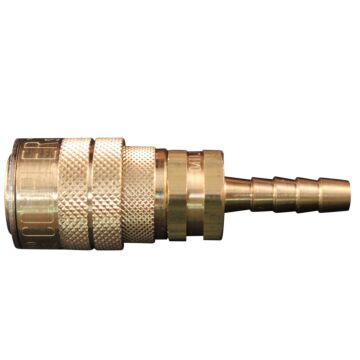 Milton 1/4 in Hose Barb x Female Adapter M-Style Hose Barb Coupler