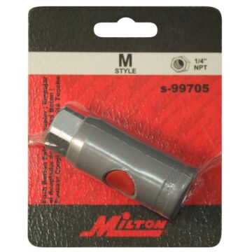 Milton 1/4 in MNPT MNPT Hose Coupler