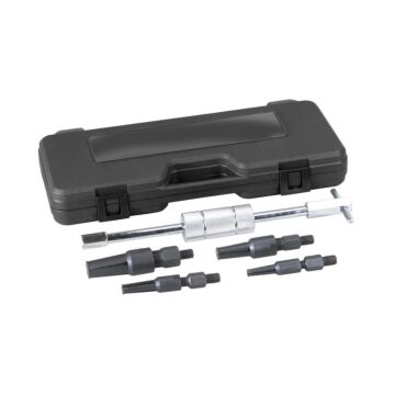 OTC Bosch Automotive Service Solutions 7/16 to 1/2 in 9/16 to 11/16 in 5/8 to 1 in 1 to 1-1/4 in Plastic Case Blind Bearing Puller Set
