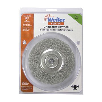 Weiler 5 in 5/8 - 1/2 in Fine Wire Wheel