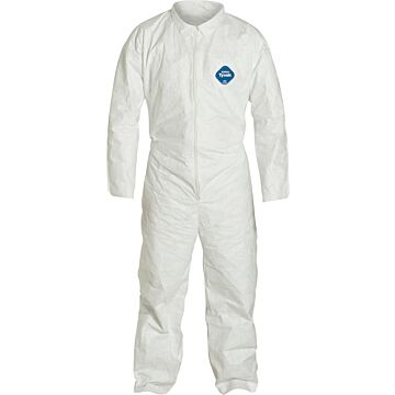 Liberty® Safety TY120S-M S/M Tyvek® 400 FC White Safety Coverall