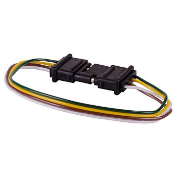 Hopkins Towing Solutions 412B 12 in Length 4 Wire Flat Universal Trailer Plug Extension Wire