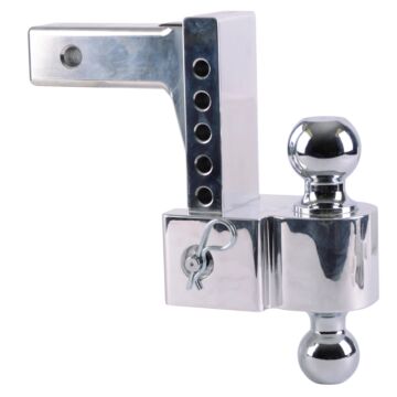 Fastway Trailer Products Equalizer 42-00-2600 2 & 2-5/16 in Ball 7500/10000 lb Polished Aluminum Adjustable Trailer Ball Mount