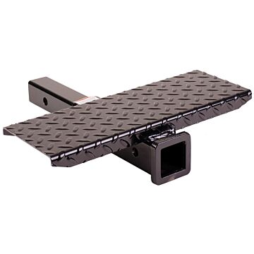 Buyers Products 1804015 4-1/4 in Width x 12 in Length x 17-5/6 in Height Carbon Steel Black Hitch Receiver Extension with Steps