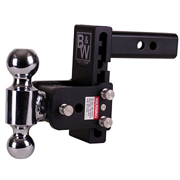 B&W Trailer Hitches TS10037B 5 in Drop, 5-1/2 in Rise 2-5/16 in Black Powder Coated Tow & Stow Dual Ball Receiver Hitch