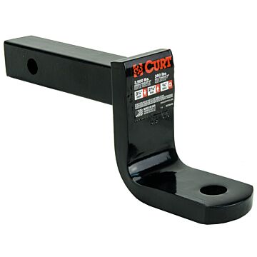 Curt 45521 3/4 in Hole 3500 lb Solid Steel Trailer Ball Mount