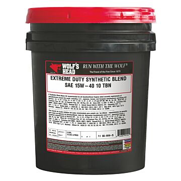 Wolf's Head 836-99104-25 5 gal Drum Extreme Duty Motor Oil