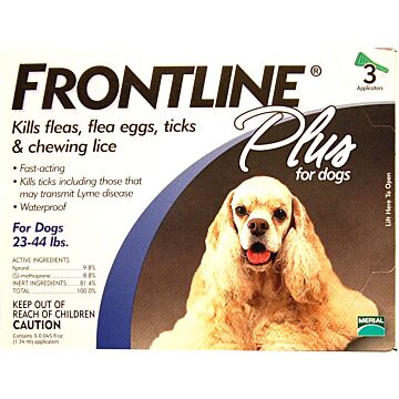 Boehringer Ingelheim Group FRONTLINE® Plus 23 to 44 lb Oil Trusted Flea and Tick Protection