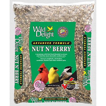 D & D Commodities Wild Delight® 366050 5 lb Poly Bag Artificial Nut N’ Berry® Wild Bird Food