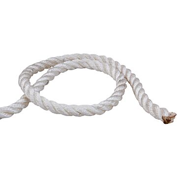 3/8 Twisted White Nylon Rope