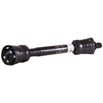 6-80,6-50 series CV wide angle PTO drive shaft with a 1 3/8-21 spline auto-lok tractor connection and 1 1/2 round with keyway clamp implement connection