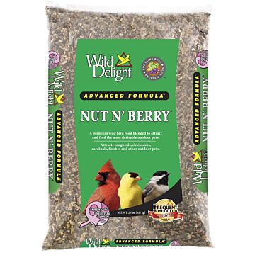 D & D Commodities Wild Delight® 366200 20 lb Poly Bag Artificial Nut N’ Berry® Wild Bird Food