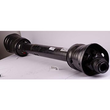 Weasler 6-80 series CV wide angle universal joint and shaft with guard with 1 3/4-20 spline, auto-lok connection and 1 11/16-20 spline, telescoping connection