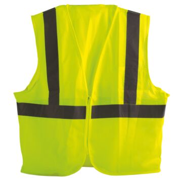 GSS SAFETY® 1001-L L 100% Polyester Hi-Vis Lime Safety Vest