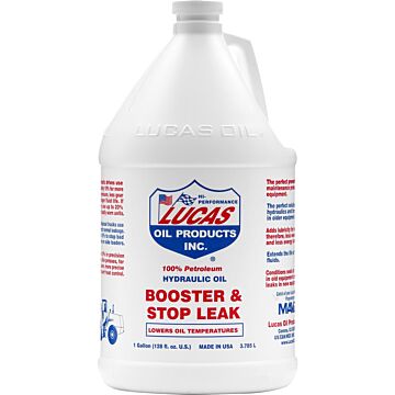 Lucas Oil Products 10018 1 gal Red Liquid Hydraulic Oil Booster & Stop Leak