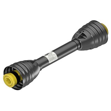Weasler AB1 series profile PTO drive shaft with a 1 3/8-6 spline spring-lok tractor connection and 1 3/8-6 spline spring-lok implement connection