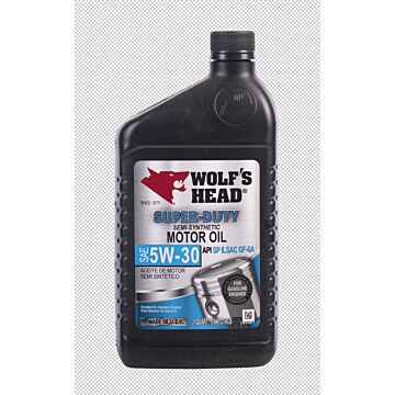 Wolf's Head 836-91066-56 1 qt Super-Duty Motor Oil