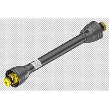 Weasler AB5 series profile PTO drive shaft with a 1 3/8-6 spline spring-lok tractor connection and 1 3/8-6 spline spring-lok implement connection