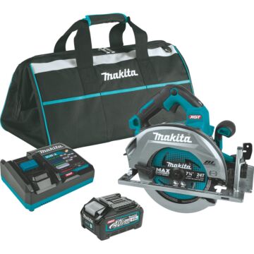 Makita 40V max XGT® Brushless Cordless 7-1/4" Circular Saw Kit, AWS® Capable, bag, with one battery (4.0Ah)