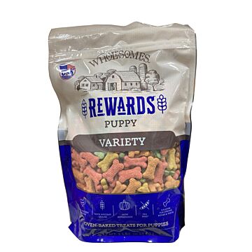 Midwestern Pet Foods WHOLESOMES™ 054744 2 lb Bag Chicken Rewards Puppy Variety Biscuit