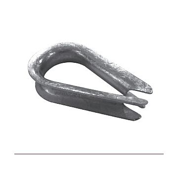 1/8 in Zinc Plated Standard Duty Wire Rope Thimble