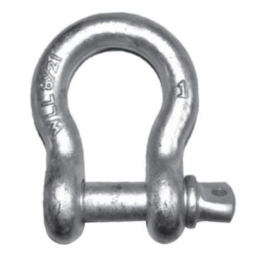1-1/8 in 9.5 ton Galvanized Screw Pin Anchor Shackle