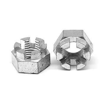 Titan 7/16-14 UNC Steel Zinc Plated Slotted Nut