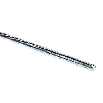 All America Threaded Products 1/4-20 12 in Steel Brass Threaded Rod