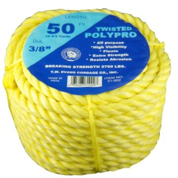 T.W. Evans Cordage 1/4 in 50 ft Rope Coilette
