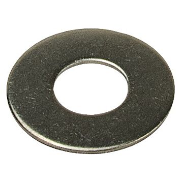 1/2 in Stainless Steel Finish Plain Flat Washer