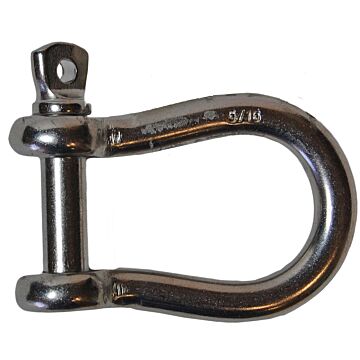 1/4 in 750 lb 1/4 in Screw Pin Bow Shackle