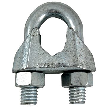 3/8 in 9-1/2 in Malleable Iron Wire Rope Clip