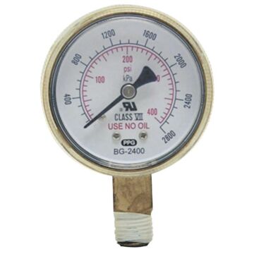 WIKA 1-1/2 in 100 psi 1/4 in NPT Pressure Gauge