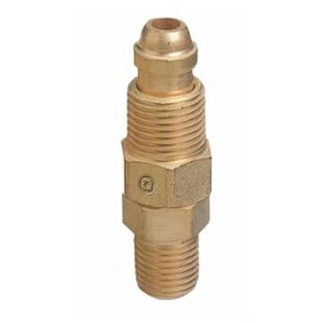 Western Enterprises 5/8-18 x 1/4 in Male x Male Brass Straight Inert Arc Hose and Torch Adapter
