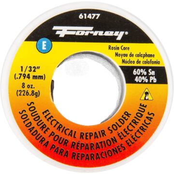 Forney 8 oz 1/32 in Silvery White Rosin Core Electrical Repair Solder Wire