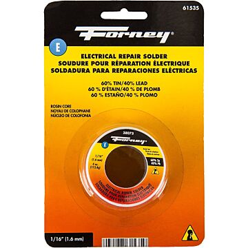 Forney 4 oz 1/16 in Silvery White Rosin Core Electrical Repair Solder Wire