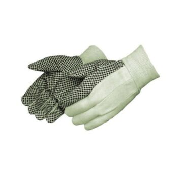 Cotton Glove W/Plastic Dots