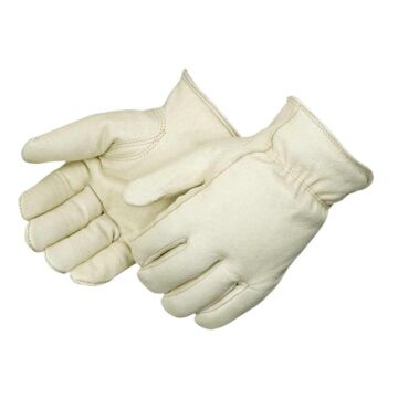 Liberty Safety M Pigskin Leather Natural White Drivers Gloves