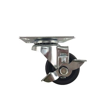 World Casters & Equipment Manufacturing 300 lb 3 in Polyolefin Swivel Caster