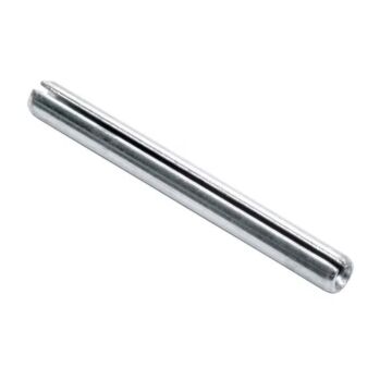 Slotted Spring Pin 1/2" x 2" 1070-1080 Carbon Steel Zinc Clear ASME B18.8.2