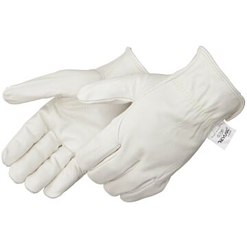BOSS 4068L Driver Gloves, L, Keystone Thumb, Open, Shirred Elastic Back Cuff, Leather, Natural
