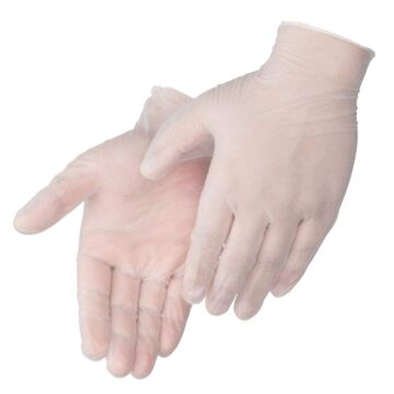 L Vinyl Clear Industrial Grade Disposable Gloves