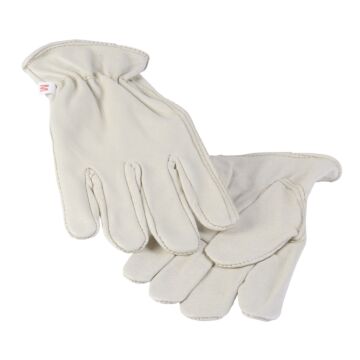 M Pigskin Leather Beige leather Drivers Gloves