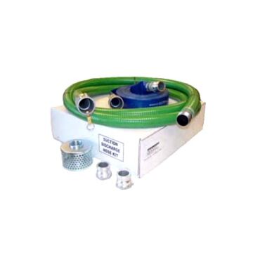 3 in Size WB30X, WT30X and WDP30X Water Pumps 20 ft Green Suction Hose, 50 ft Blue Discharge Hose, 3/8 in Hole Hose Kit