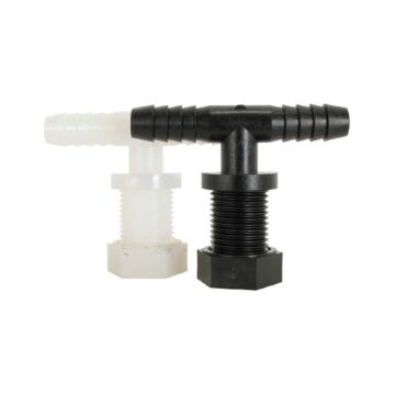 Valley Industries 11/16 x 3/8 in Nominal Size MPS x HB Polypropylene Threaded Nozzle Tee