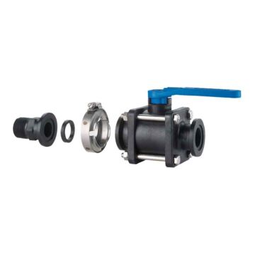 Norwesco 3 in Flange Connection Type Full Port Type Flange Ball Valve