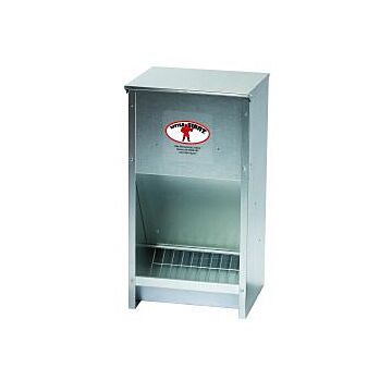 25 lb Steel Galvanized High Capacity Poultry Feeder