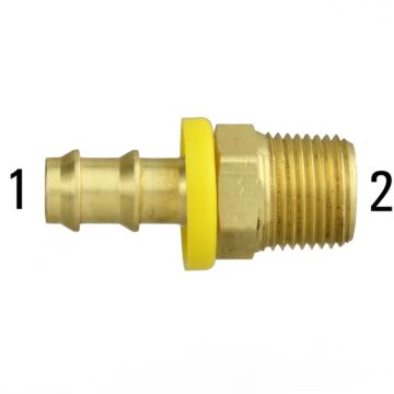 1/8 in MPT x 1/4 in Barb Threaded Male Straight Adapter