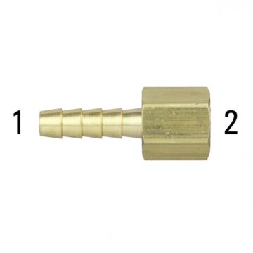 1/2 in FPT x 1/2 in Barb Threaded Female Straight Adapter