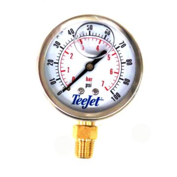 Teejet 100 psi Pressure Rating 2 1/2 in Gauge